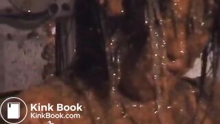 Japanese whore gets extremely mad in scat t0rture