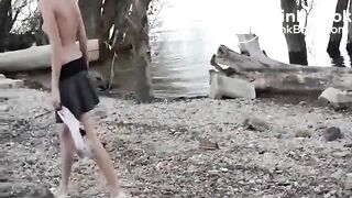 Hot girl pooping - video 3