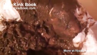 Asian Teen Shits her Diaper in Bed