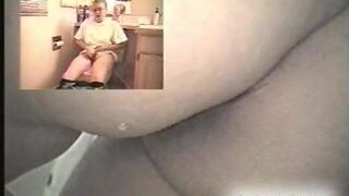 Blonde MILF poops, then masturbates