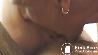 Fat and skinny girl scat with a guy