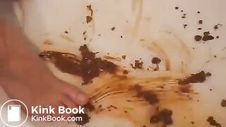 german bbw does scat enema in tub