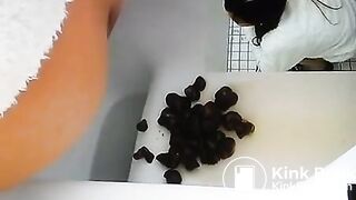 Japanese Girls Hard Rock Poop