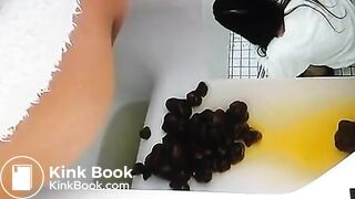 Japanese Girls Hard Rock Poop