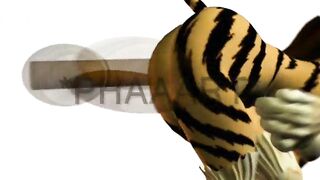 Giantess Cat anal vore and Poop