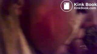 Girl likes to lick dog shit