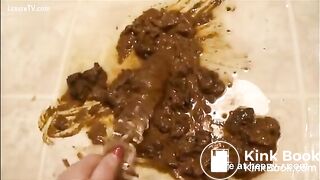 bbw fuck herself with dirty dildo