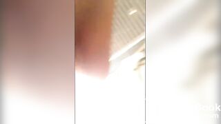 Sexy girl shits on floor and pees in a cup