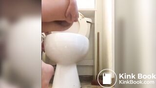 girl constipated shitting in front of the camera