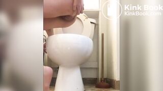 girl constipated shitting in front of the camera