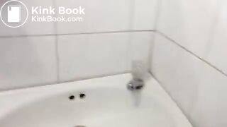 Latina lady is caught pooping