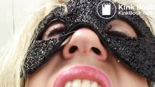 scat flower - close up puking and swallowing