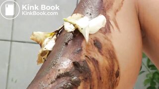 scat flower - close up puking and swallowing