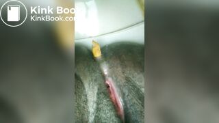 Chubby ebony girl shits