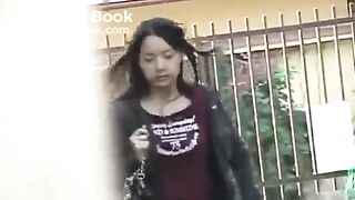 Asian Lady Massive Street Shit