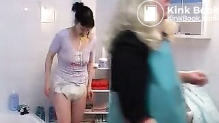 Diaper Clinic (Fat girls get diapered)