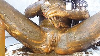 The best scat covered dildo deep throat