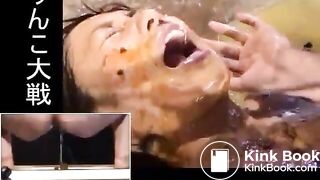 Japanese girls shit on a girl