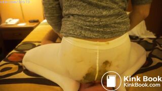 smother scat face sitting pants poop