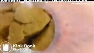 A girls poops underwater