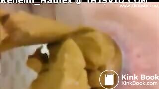 A girls poops underwater