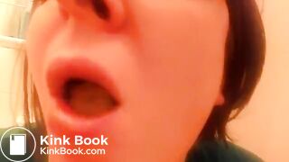 Cute Amateur Chews and Swallows