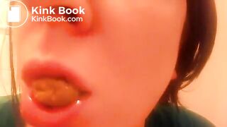 Cute Amateur Chews and Swallows