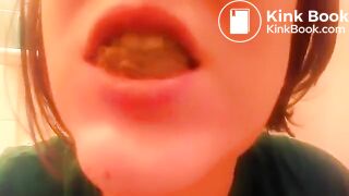 Cute Amateur Chews and Swallows