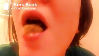 Cute Amateur Chews and Swallows