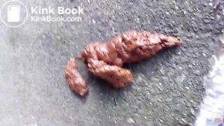 Woman stand outdoors shit