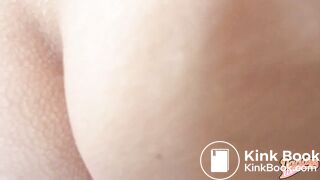 German-speaking woman poops on the toilet