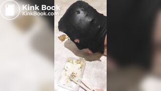 She force slave to eat her shit