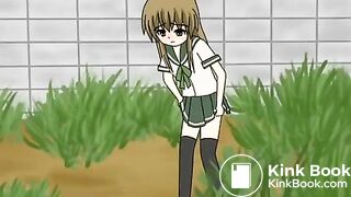 japanese pooping girl animation - video 3