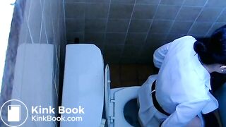 Asian spy pooping