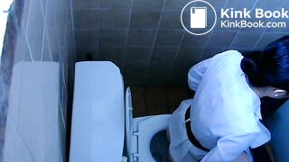 Asian spy pooping