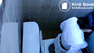Asian spy pooping
