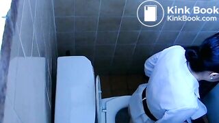 Asian spy pooping