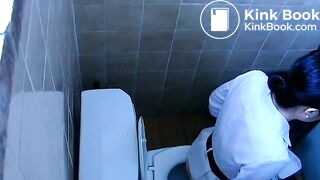 Asian spy pooping