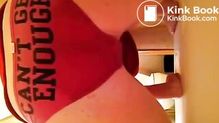 Young woman panty poop 3