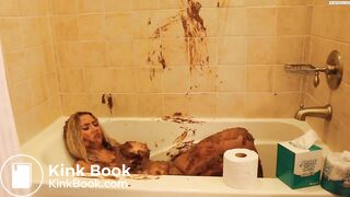 Smearing in tub, with some humiliation