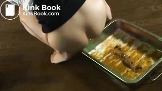 Asian girl has an explosive Enema