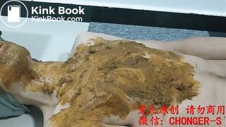 Scat femdom chinese - shit on slave mouth