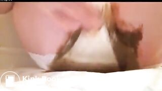white panty poop - video 6