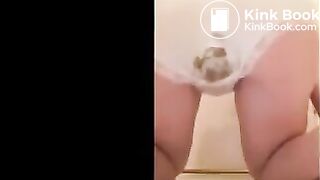 white panty poop - video 6