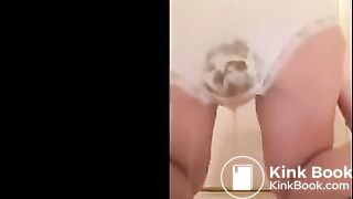 white panty poop - video 6