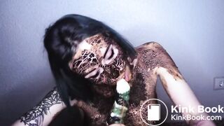 Vomit with dried shit