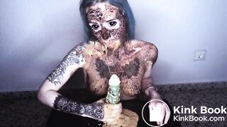 Vomit with dried shit