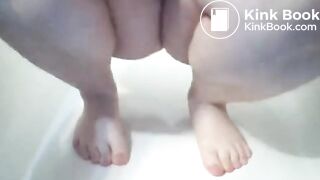 Solo shitting PAWG SCAT GIRL chubby girl pooping panty pooping enemas