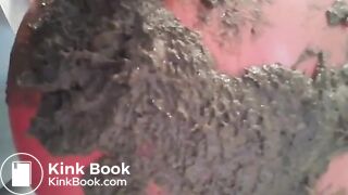 Huge 7 day pantypoop on exercise ball