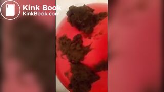 Huge 7 day pantypoop on exercise ball